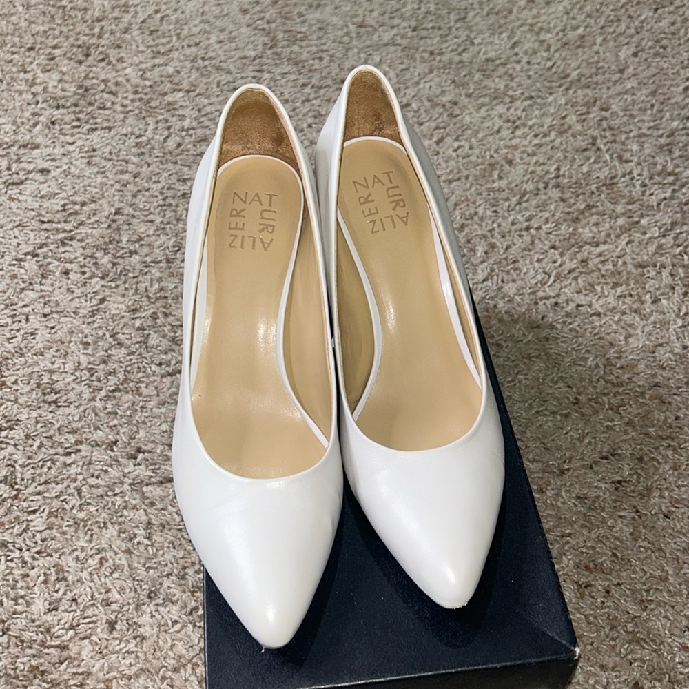White pumps